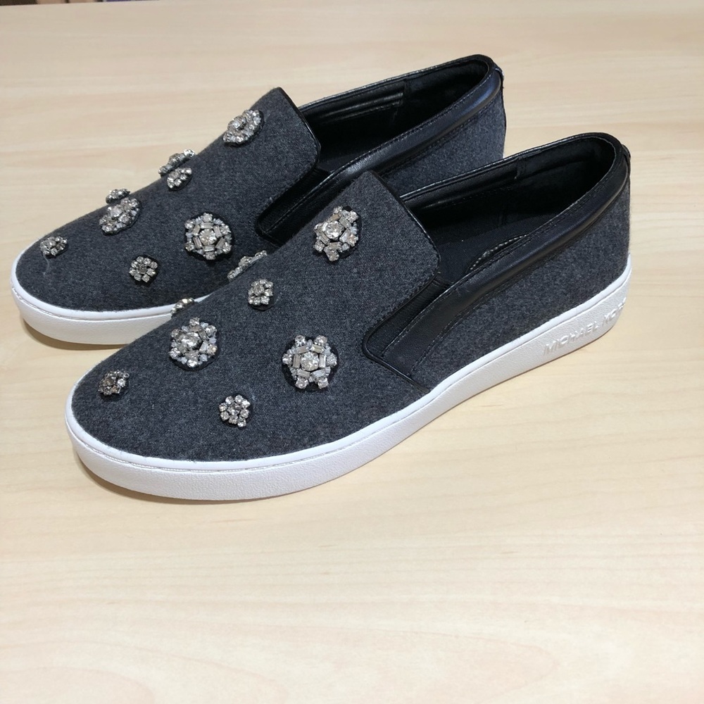 NWOT - MK Keaton Slip On Sneakers w/ Crystals
